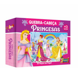 JOGO QUEBRA CABEÇA CARTAO 35PÇS PRINCESAS 4621